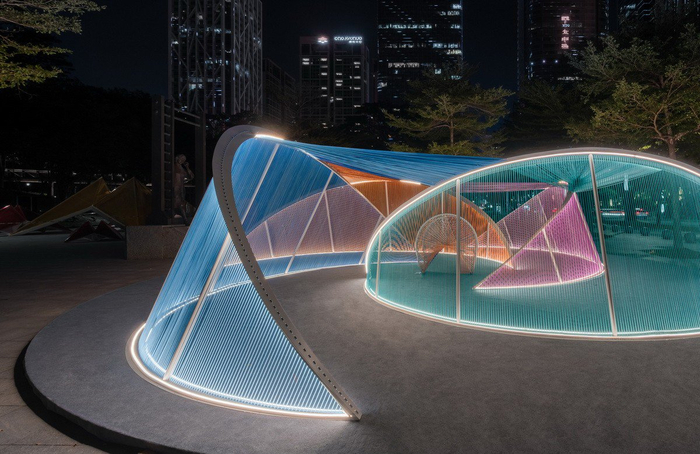 深圳光影艺术季-屿 / mars星球建筑|星球|装置|回旋_新浪新闻