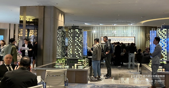 （“撤辣”后，九龙石硖尾某售楼处 摄影/宋宛姿）