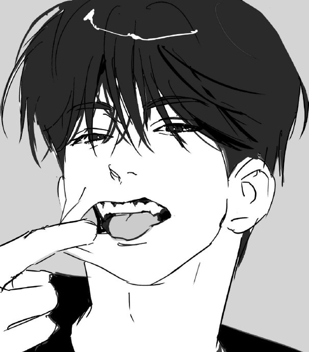 黑白线条 好帅的男孩子们 x:tkfarp