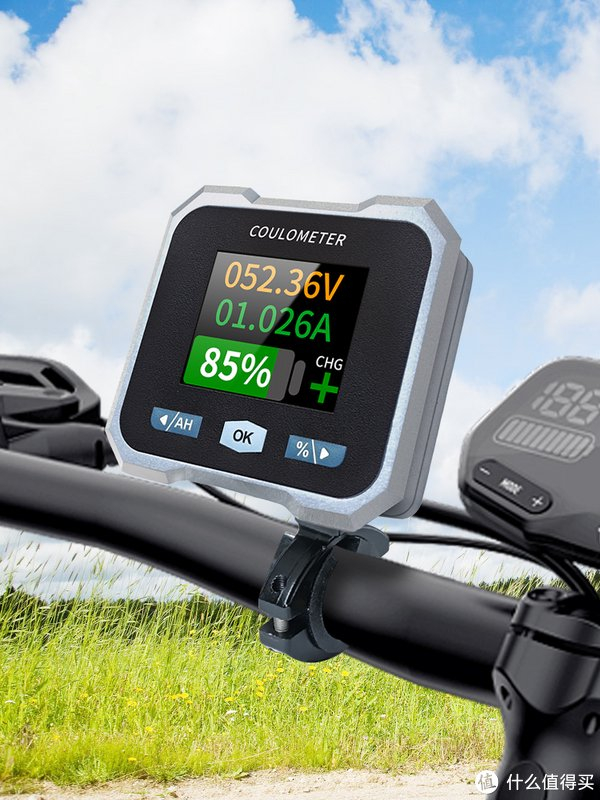 新款防水彩屏蓝牙版库仑计电动车电量守护者