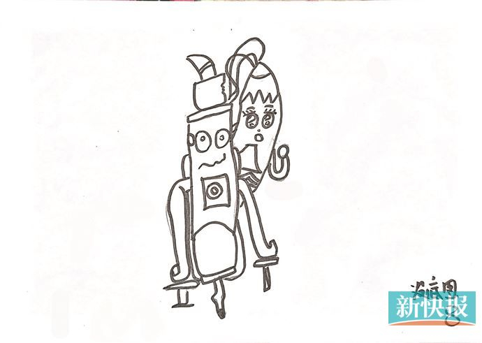 在pia人工智能工坊里,一名8岁儿童赵琪尔用笔画的简单线稿,此后ai却能