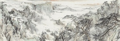 中国画《澧水泱泱》(局部),作者周华平,吕道建,刘剑峰,汪文生,旷小津