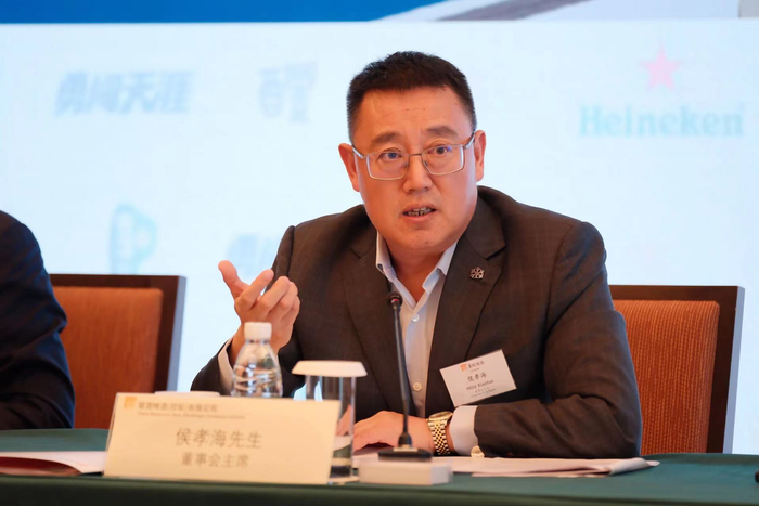 华润啤酒董事会主席侯孝海 （图片来源：华润啤酒）