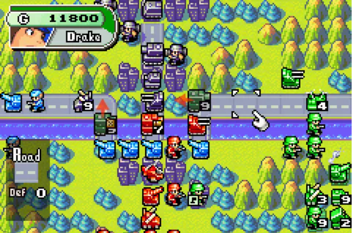 曾于GBA和NDS平台发行的任系战棋代表《高级战争》系列