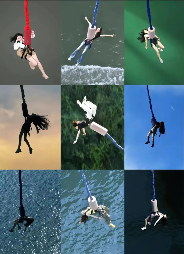 零下30度穿泳装算什么,为"出片"她们已经开始这样蹦极了