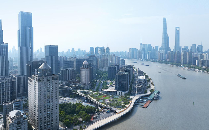 "中央花园"揭幕,董家渡金融城再添新绿|绿地|董家渡|上海市_新浪新闻