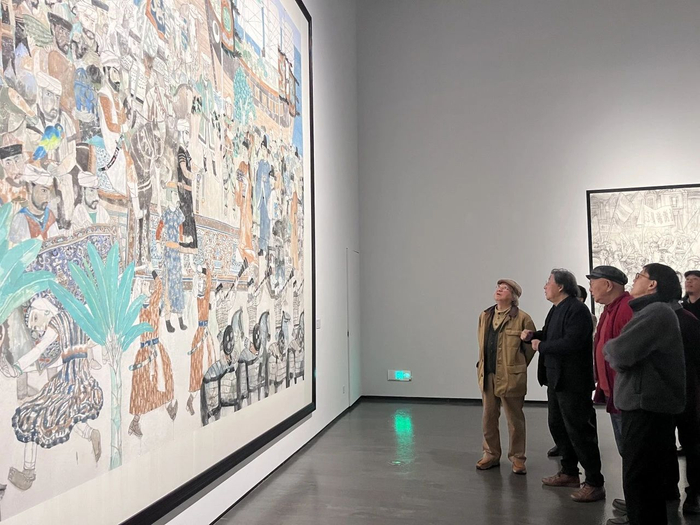 汲取着微风的滋养这位年过古稀的艺术名家仍在不舍探求