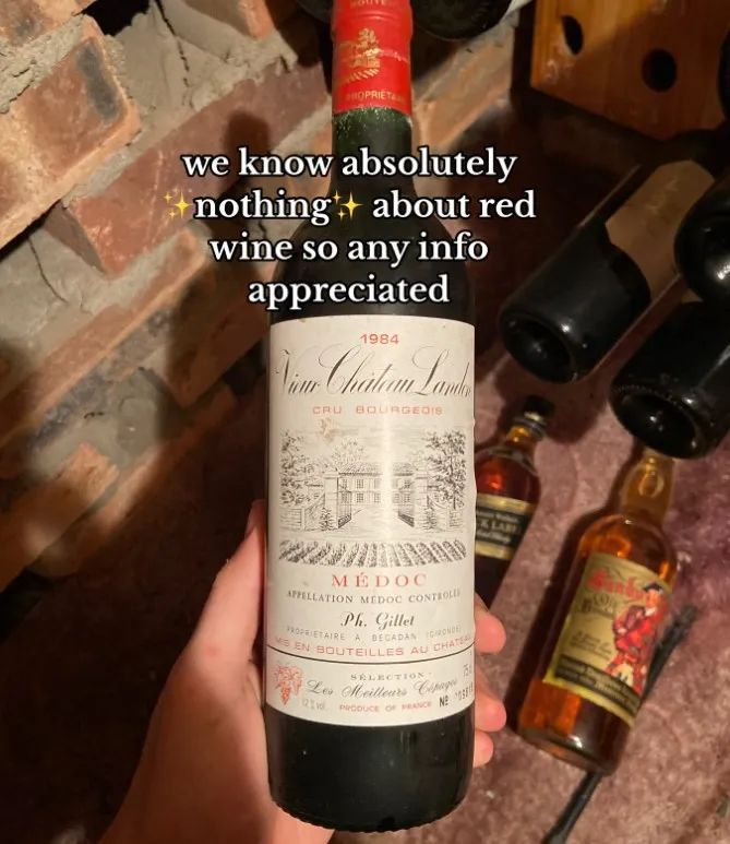 1984 medoc的那瓶估计价值在100到150英镑1984年那瓶应该每瓶140英镑