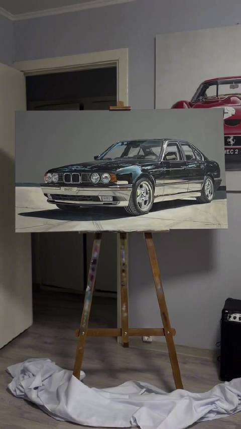 这画的太帅了bmwe34