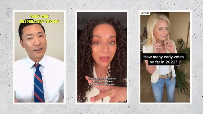 美国年轻人在TikTok上谈论政治