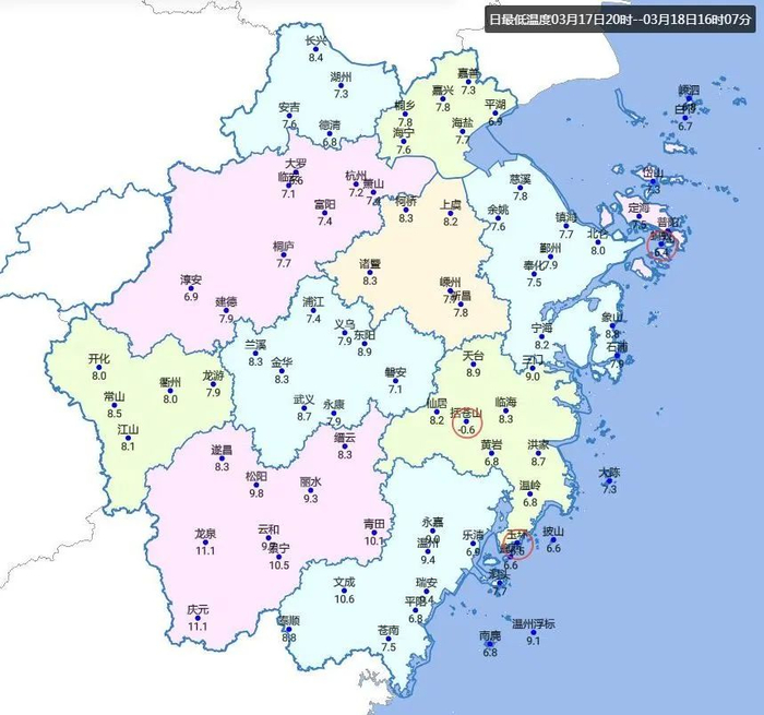 全体浙江人今夜到明天要注意气温即将反弹30