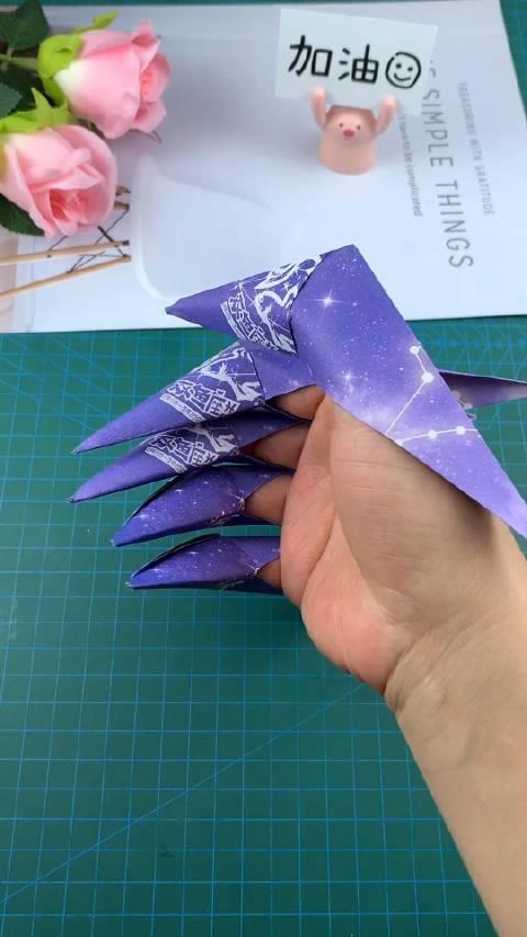 手工折纸狼爪怎样折图片