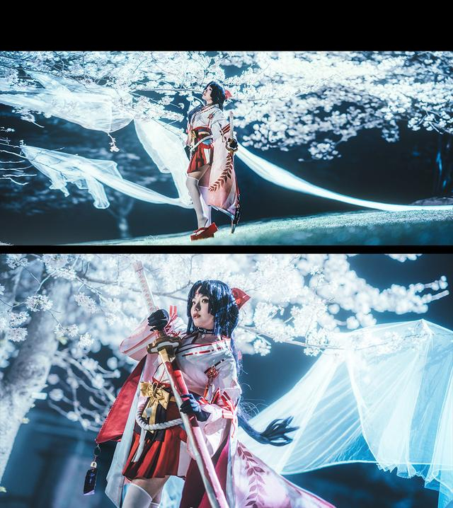 《阴阳师》妖刀姬御神之刃cosplay|神之刃|妖刀|大仙_新浪新闻