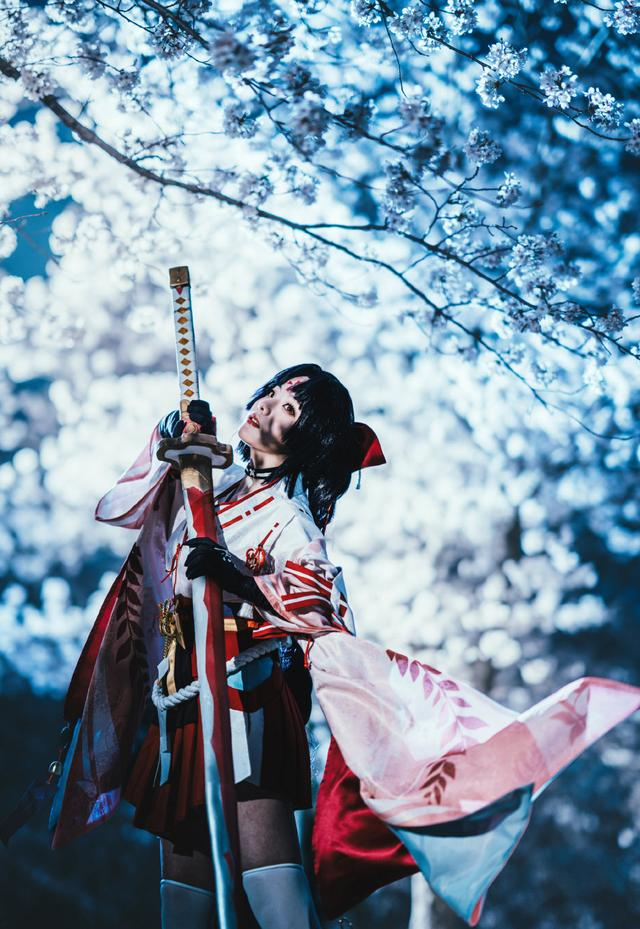 《阴阳师》妖刀姬御神之刃cosplay|神之刃|妖刀|大仙_新浪新闻