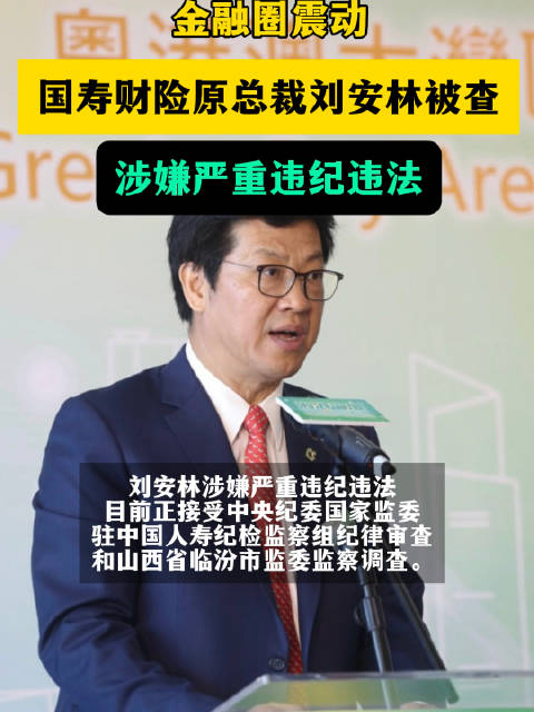 金融圈突发中国人寿财产保险原总裁刘安林接受审查调查