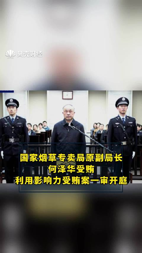 国家烟草专卖局原副局长何泽华受贿利用影响力受贿案一审开庭
