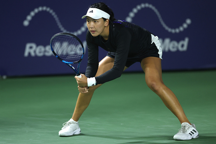 王欣瑜在比赛中。