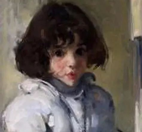 在那里悬挂着一个衣衫褴褛,面黄肌瘦的小女孩画像,而这个不知姓名