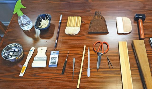 古籍修复工具。杨彦帆摄