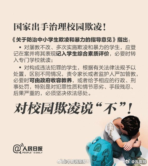 零容忍一起对校园欺凌说不