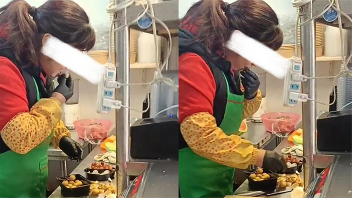 外卖骑手拍到水果店神操作阿姨竟用嘴剥龙眼网友真进口龙眼
