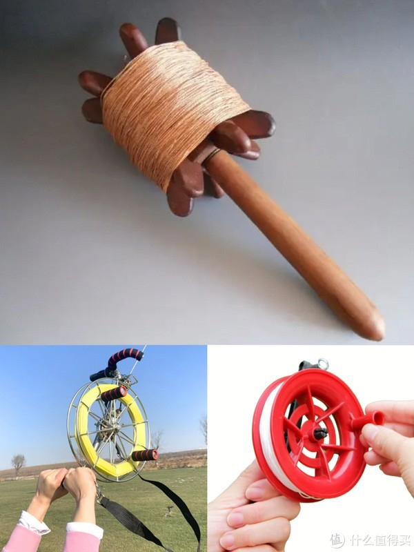 过去用木棍钉成工字型或 z字型一一叫拐子,把线绕在上面.