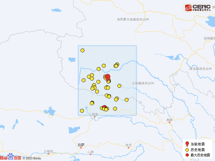 青海玉树州杂多县发生36级地震