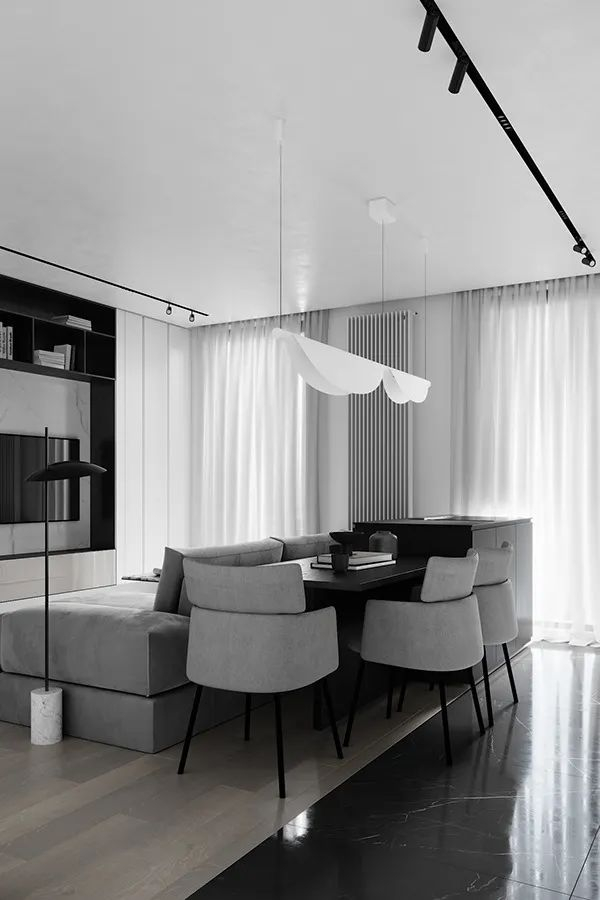 极简黑白灰,永不过时的经典|设计|客厅|极简_新浪新闻