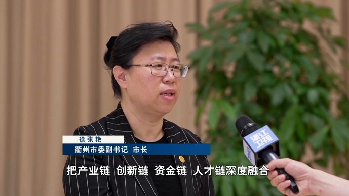 衢州市委副书记,市长 徐张艳:把产业链,创新链,资金链,人才链深度融合