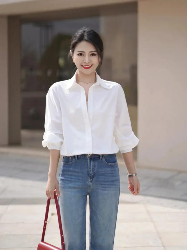 没想到衬衫这么穿超美搭配裙子裤子就够通勤又高级时髦