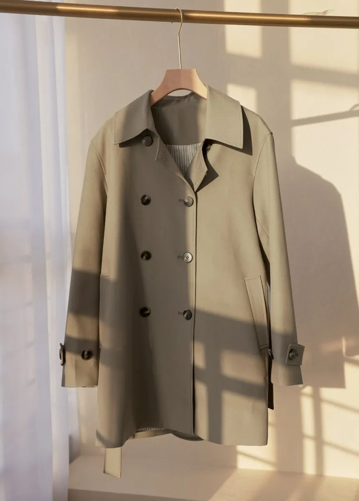 源自意大利cantomotto英伦风风衣剪裁面料设计感超绝自带高级感可商务