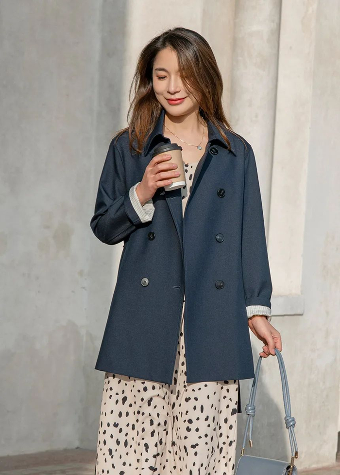 源自意大利cantomotto英伦风风衣剪裁面料设计感超绝自带高级感可商务