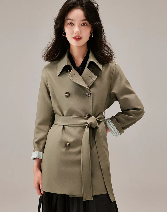 源自意大利cantomotto英伦风风衣剪裁面料设计感超绝自带高级感可商务