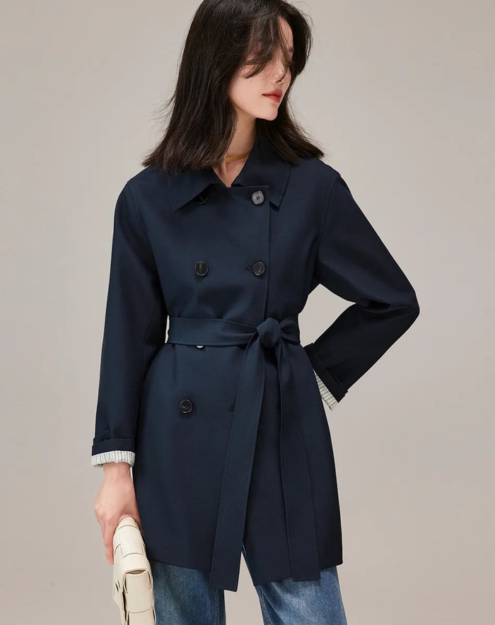 源自意大利cantomotto英伦风风衣剪裁面料设计感超绝自带高级感可商务