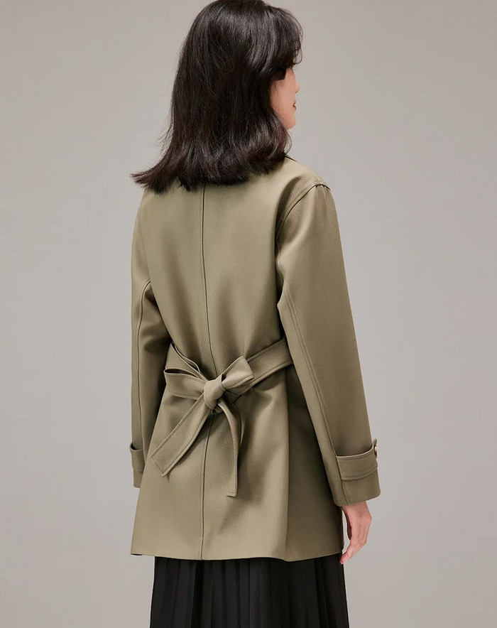 源自意大利cantomotto英伦风风衣剪裁面料设计感超绝自带高级感可商务