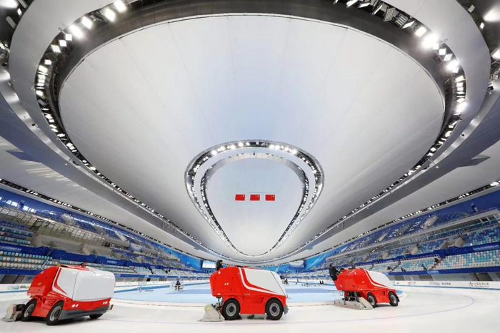 3月24日,本赛季速度滑冰全国冠军赛在国家速滑馆落幕,为中国速滑的