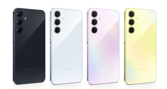 深宇蓝,冰萤紫,柠柚黄四款配色,沿用三星galaxy a系列的简约之风,后置