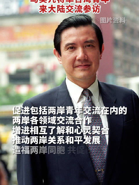 马英九将率台湾青年来大陆交流参访