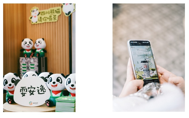 四川文旅吉祥物熊猫"安逸"出差西安 为市民游客送好茶|四川省|西安市