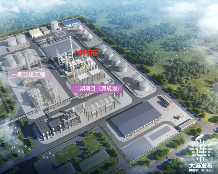 ▲大连蒙连石油化工有限公司15万吨/年丁烯异构联产MTBE项目效果图