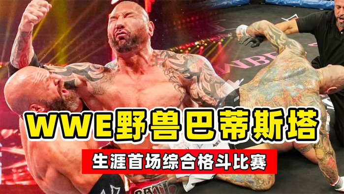 wwe的肌肉猛男巴蒂斯塔改打综合格斗这样的表现你给打几分