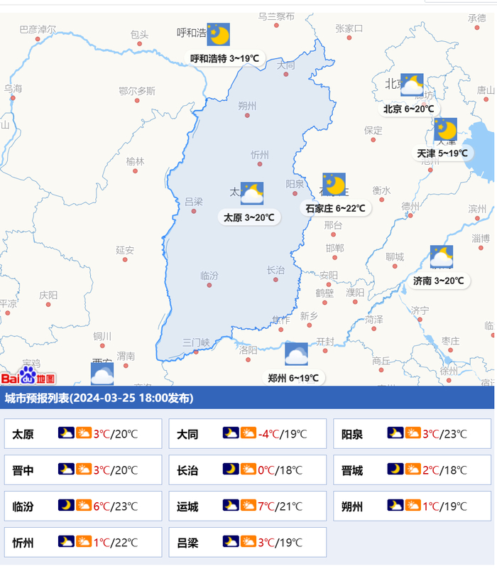 3月2628日山西省天气预报天气迅速转暖风不停沙不断详细您请看