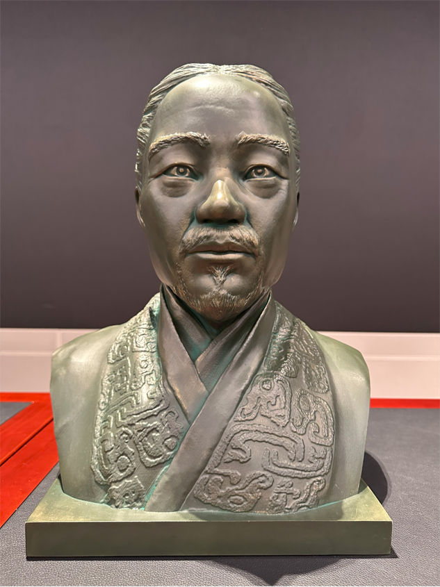 3d打印技术复原两千多年前秦吏喜的头像