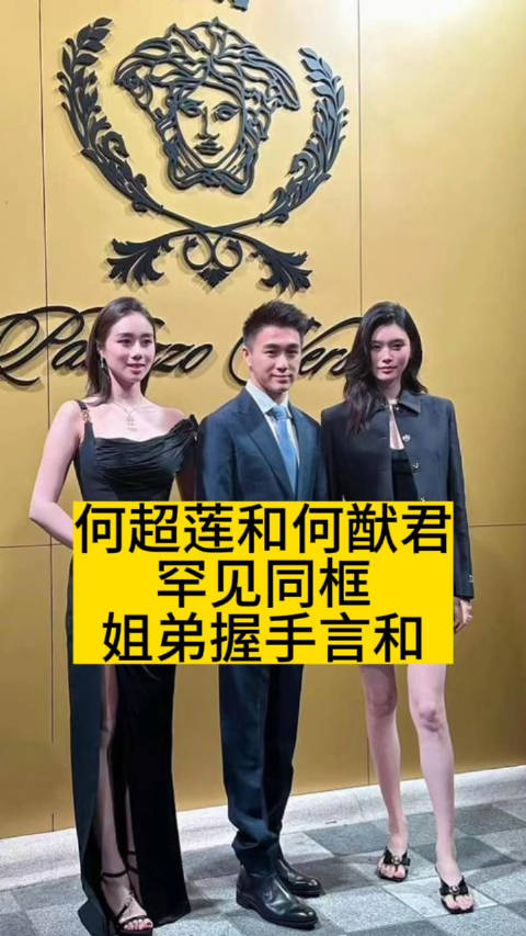 何超莲和何猷君罕见同框姐弟握手言和