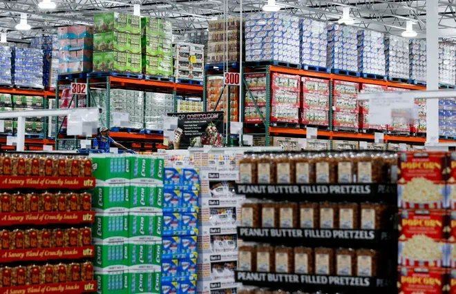 Costco的货架通道以数字标记；图片来源：Springfield