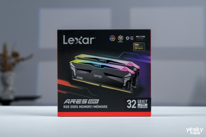 海力士金标认证颗粒 lexar雷克沙ares rgb ddr5 6800内存套装评测