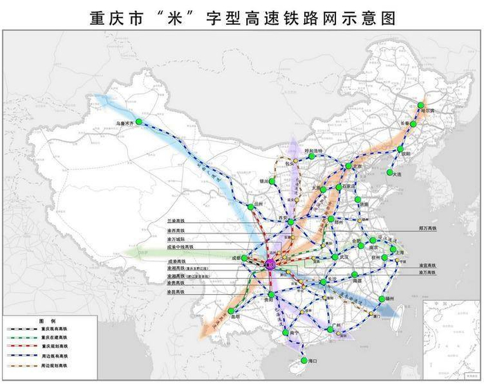 泸州-宜宾,作为全国性综合交通枢纽,一体化发展,涪陵,合川,綦江-万盛