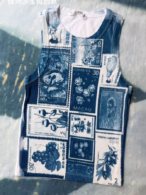 蓝晒法做衣服,过程好治愈