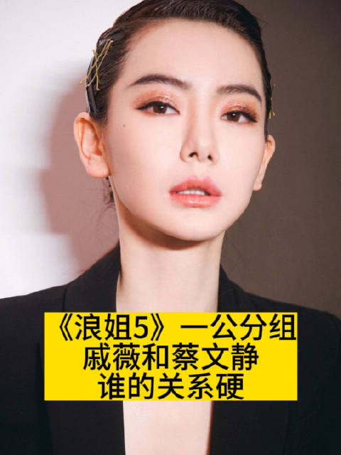 浪姐5一公分组戚薇和蔡文静谁的关系硬