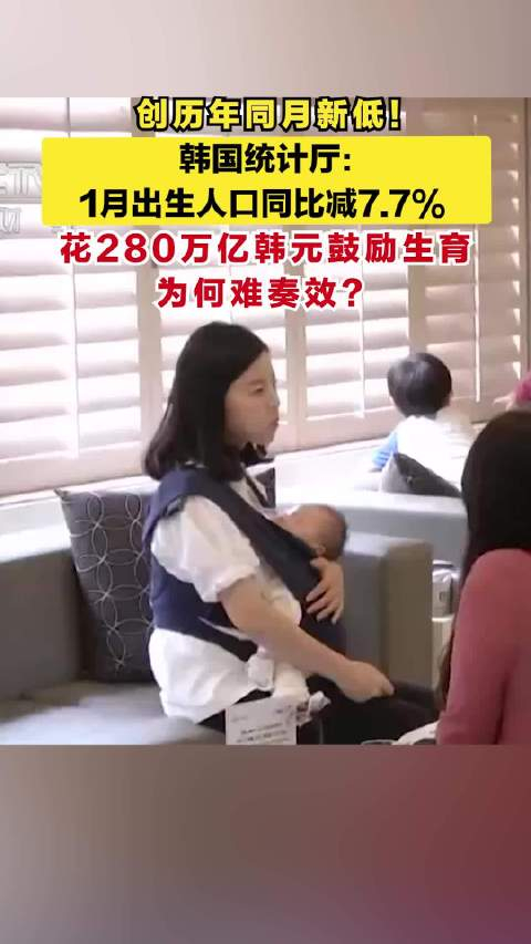 创历年同月新低韩国统计厅1月出生人口同比减77花280万亿韩元鼓励生育